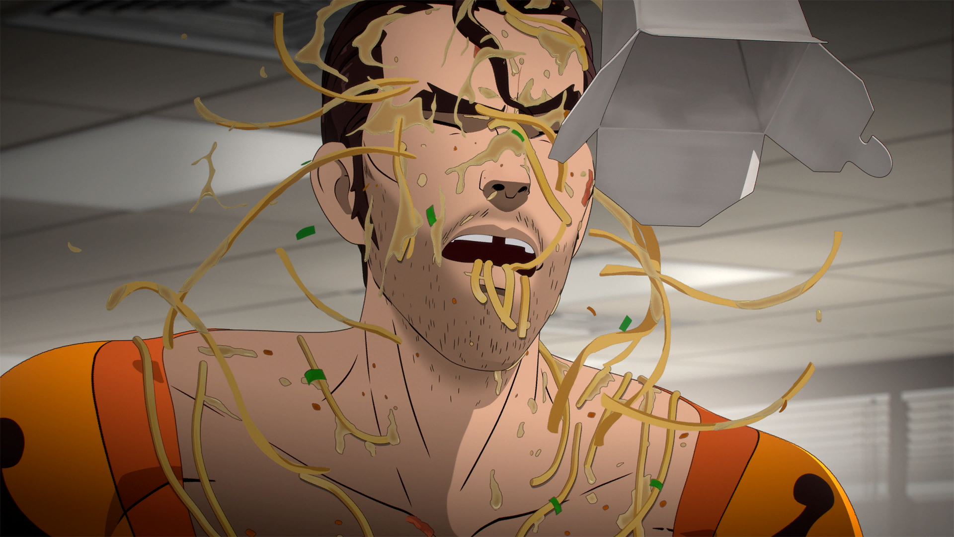 104_FoodFight_Spaghetti_withEyebrows